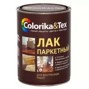 Лак паркетный Colorika&Tex, матовый, 0.8 кг