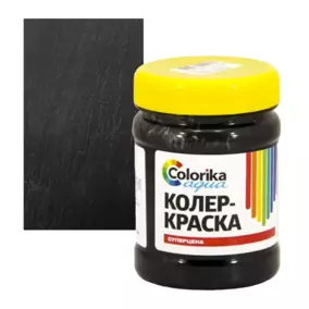 Колер-краска Colorika Aqua, черная, 0.3 кг