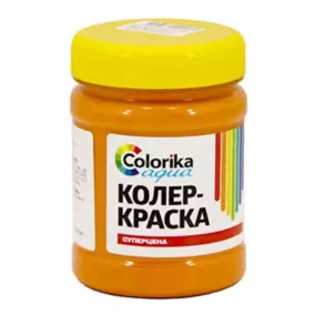 Колер-краска Colorika Aqua оранжевая, 0.3 кг 