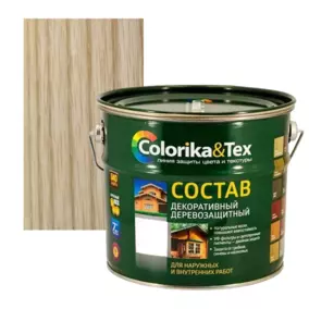 Состав деревозащитный Colorika&Tex, бесцветный, 2.7 л