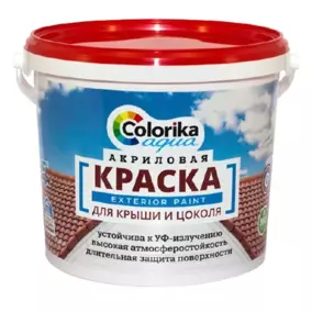 Краска Colorika Aqua для крыш и цоколя, шоколад, 7 кг