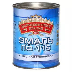 Эмаль Царицынские краски ПФ-115 универсальная, оранжевая, 1.9 кг