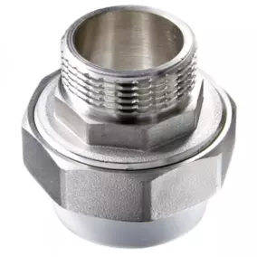 Муфта PPR комб. разъемная наруж 25 х 1/2" серый
