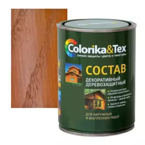 Состав деревозащитный Colorika&Tex, рябина, 0.8 л