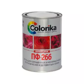 Эмаль Colorika ПФ-266 для пола, красно-коричневая, 1.9 кг