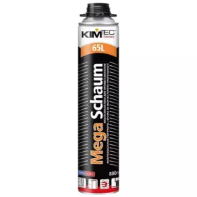 Пена KIM TEC «Mega Schaum» 65L монтажная, профессиональная, всесезонная, 880 мл