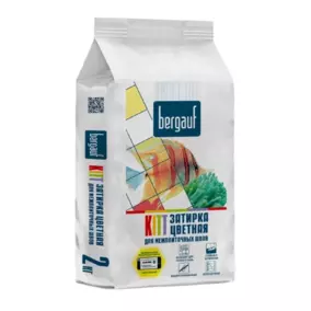 Затирка BERGAUF «Kitt» коричневая, 2 кг 