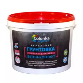 Грунтовка Colorika Aqua бетон-контакт, 15 кг