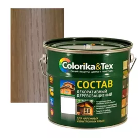 Состав деревозащитный Colorika&Tex, орех, 2.7 л