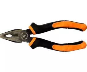 Пассатижи Bohrer Комфорт 200 мм универсальные (сталь 55, черный никель) двухкомпонентная рукоятка