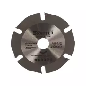 Диск пильный Ritter «OptimCutter» 125х22.2 мм, 6T,  (по дереву, пластику, гипсокартону) для УШМ