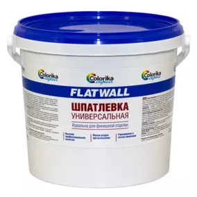 Шпатлевка «Flatwall» универсальная, белая, 6 кг