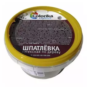 Шпатлевка по дереву Colorika Aqua латексная, белая, 0.4 кг