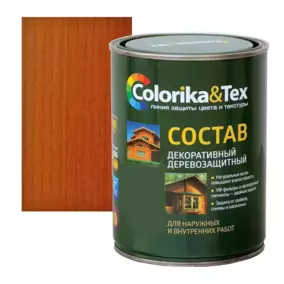 Состав деревозащитный Colorika&Tex, орегон, 0.8 л