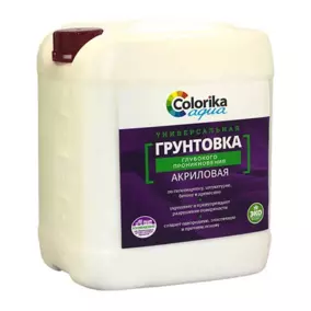 Грунтовка Colorika Aqua универсальная, глубокого проникновения, 10 кг 