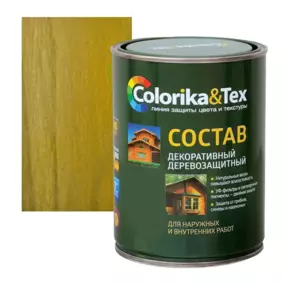 Состав деревозащитный Colorika&Tex, калужница, 0.8 л