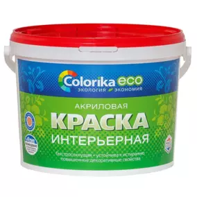 Краска ВД Colorika «ECO» интерьерная, белая, 14 кг