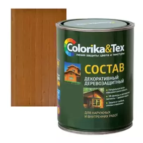 Состав деревозащитный Colorika&Tex, лиственница, 0.8 л