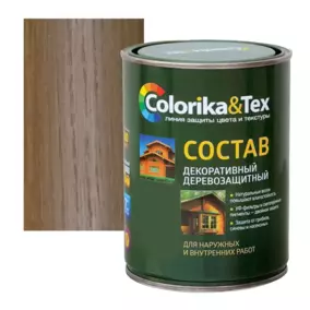 Состав деревозащитный Colorika&Tex, орех, 0.8 л