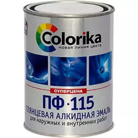 Эмаль Colorika ПФ-115 универсальная, изумрудная, 0.8 кг