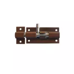 Задвижка накладная (шпингалет) коричневый 60 мм