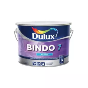 Краска ВД Dulux «BINDO 7» BW для стен и потолков, 4.5 л