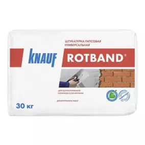 Штукатурка KNAUF «Rotband» гипсовая, универсальная, 30 кг