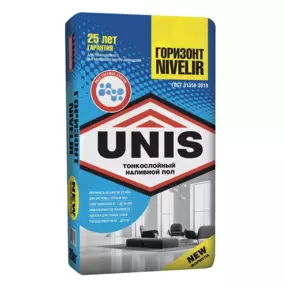 Пол Unis «Горизонт Nivelir» финишный, наливной, 20 кг 