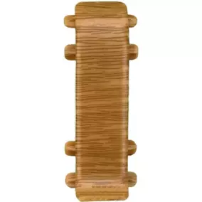 Соединитель для плинтуса Ideal «Комфорт 217» К55, дуб темный (упаковка/2 штуки)