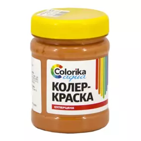 Колер-краска «Colorika Aqua», охра красная, 0.3 кг