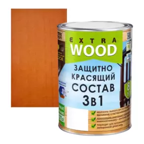 Состав Farbitex PROFI WOOD защитно-красящий 3 в 1, каштан, 0.8 л