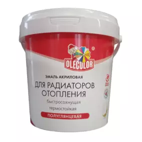 Эмаль Olecolor акриловая для радиаторов, 1 кг