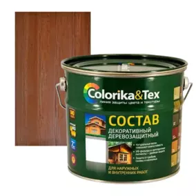 Состав деревозащитный Colorika&Tex, махагон, 2.7 л