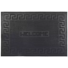 Коврик придверный Sunstep WELCOME 40x60 см, резиновый, черный