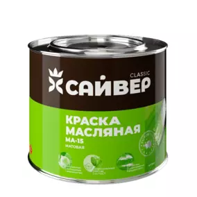 Краска МА-15 Сайвер, масляная, универсальная, черная, 1.8 кг