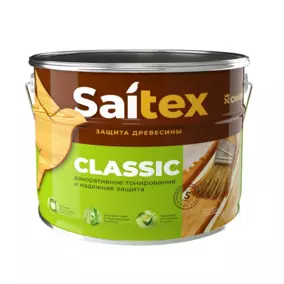 Состав для защиты и декора древесины Saitex Classic, махагон, 1 л