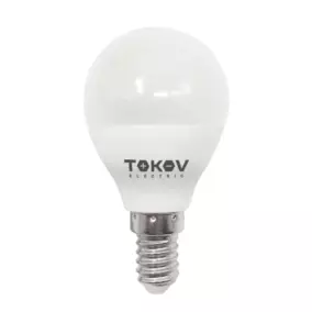 Лампа светодиодная TOKOV ELECTRIC 10Вт, G45, 4000К, Е14, 176-264В