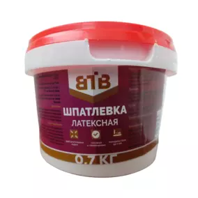 Шпатлевка ВТВ латексная, 0.7 кг