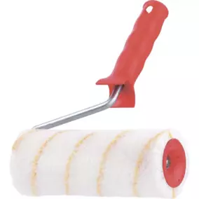 Валик в сборе Matrix Полиакрил, 180 мм, ворс 12 мм, D 48 мм, D ручки 8 мм, желтая полоса