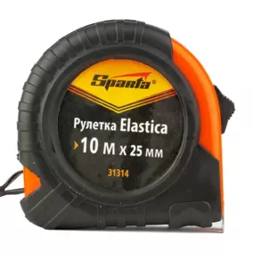 Рулетка Sparta Elastica 10 м х 25 мм, обрезиненный корпус