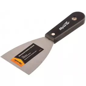 Шпательная лопатка Sparta стальная, 75 мм, полированная, пластмассовая ручка