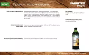 Лак яхтный Farbitex PROFI WOOD, глянцевый, 0.8 л