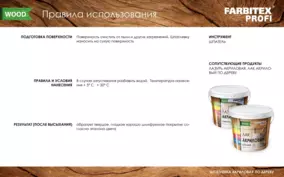 Шпатлевка по дереву Farbitex PROFI WOOD, махагон, 0.25 кг