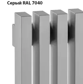 Горизонтальный радиатор WarmMet Round H 42, 500-2 секции, 92 мм, 121 Вт