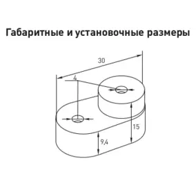 Изолятор-стойка угловой PROxima EKF ak-1-1-y, желтый