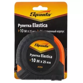 Рулетка Sparta Elastica 10 м х 25 мм, обрезиненный корпус